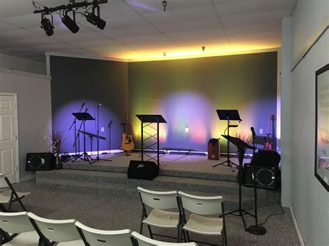 stage lighting ideas for small church